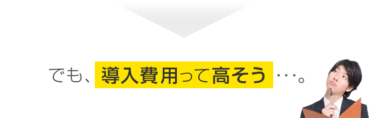 でも、導入費用って高そう･･･。