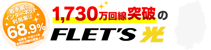 岩手県のインターネット利用率は68.9%