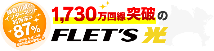 神奈川県のインターネット利用率は87%