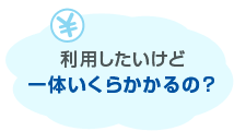 利用したいけど一体いくらかかるの？